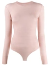 Forte Forte Long-sleeve Fitted Top In Pink