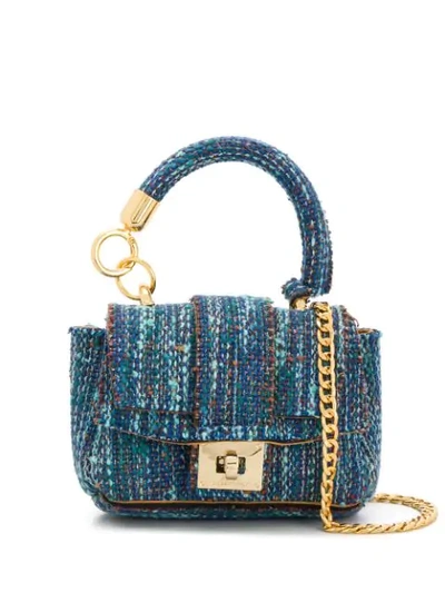 Alila Mini-tasche Aus Tweed In Blue