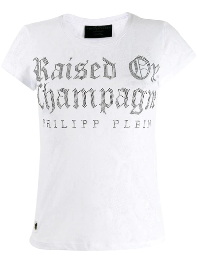Philipp Plein Ss Gothic Plein T-shirt In White