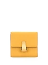 Bottega Veneta Compact Two Tone Wallet In Yellow