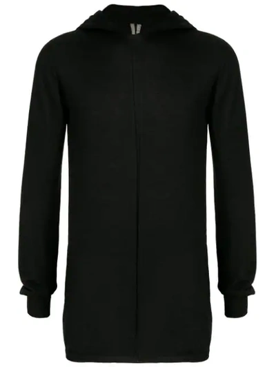 Rick Owens Long Line Knit Top In Black