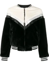 Apparis Florence Panelled Bomber Jacket In Black