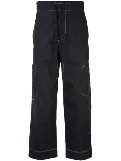 3.1 Phillip Lim / フィリップ リム Cropped-hose Mit Ziernähten In Black