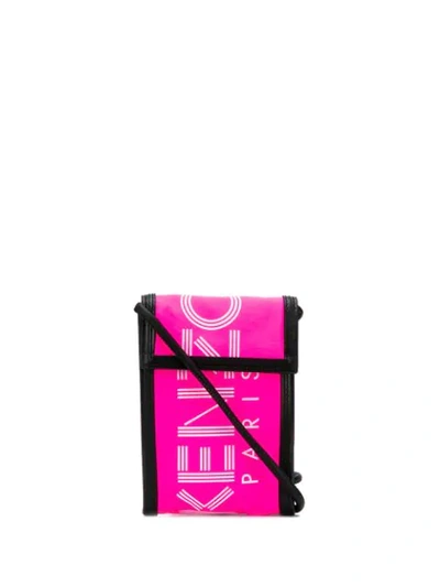 Kenzo Logo Camera Bag In Pink