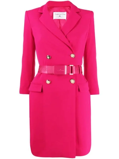 Elisabetta Franchi Blazer Dress In Pink