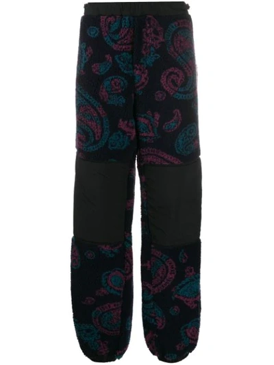 Aries Paisley Fleece Track Pants In Blue