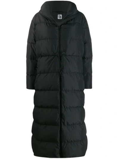 Bacon Hooded Padded Coat In Black