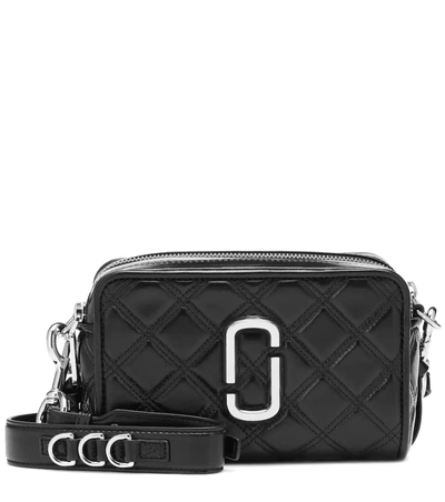 Marc Jacobs Matelasse Softshot 21 Crossbody Bag In Black