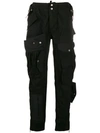 Dsquared2 Multi-pocket Cargo Trousers In Black