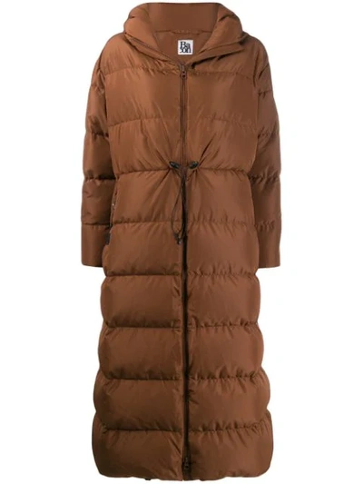 Bacon Hooded Padded Coat In Brown