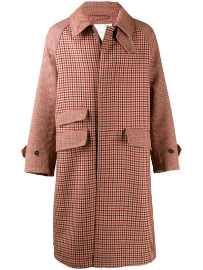 Mackintosh Ashkirk Check Virgin Wool Oversize Coat In Brown
