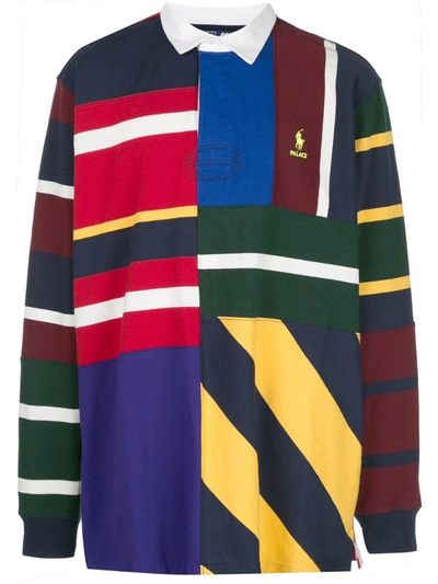 Palace X Polo Ralph Lauren Pieced Rugby Shirt In Multicolour | ModeSens