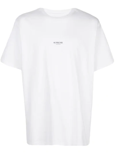 Supreme Logo T-shirt In White