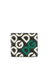 Dolce & Gabbana Monogram Print Billfold Wallet In Neutrals