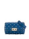 Valentino Garavani Rockstud Spike Belt Bag In Blue