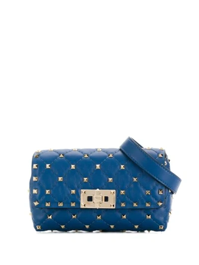 Valentino Garavani Rockstud Spike Belt Bag In Blue