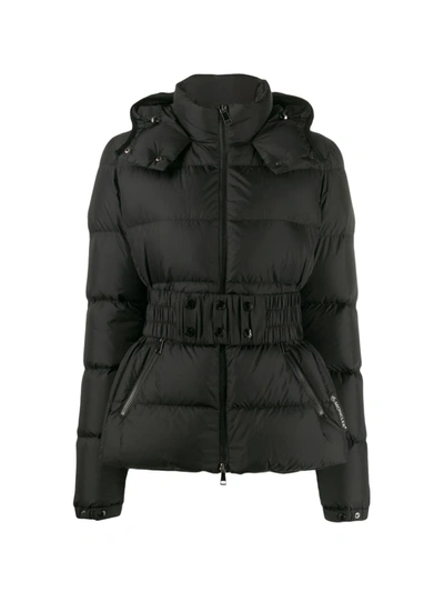 Moncler Don Belted Short Jacket In Black