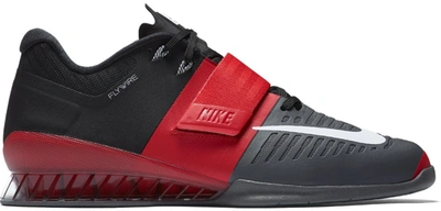 Pre-owned Nike  Romaleos 3 University Red Dark Grey In University Red/white-dark Grey