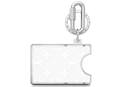 Pre-owned Louis Vuitton  Lv Prism Id Holder Monogram White