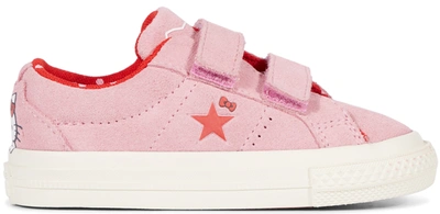 Pre-owned Converse One Star Ox Hello Kitty Pink (td) In Prism Pink/fiery Red-egret