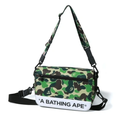 Pre-owned Bape  Abc Double Strap Bag (fw19) Green