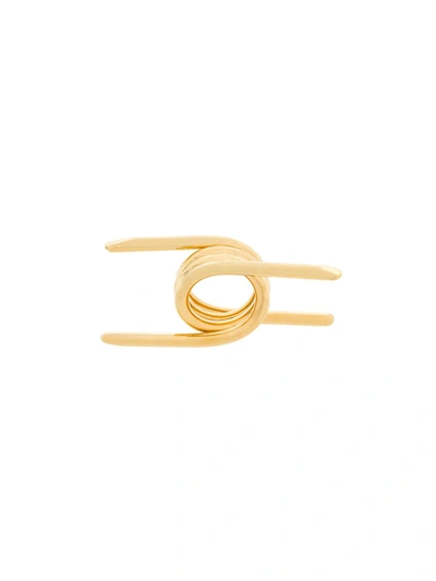 Ambush Barbwire Coil Ring In Gold