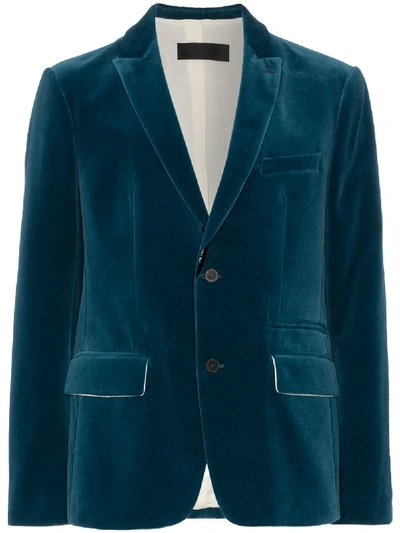 Haider Ackermann Velvet Jacket In Blue