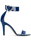 Paris Texas Patent Leather Sandals In Blue