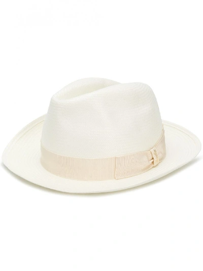Borsalino Panama Hat In White