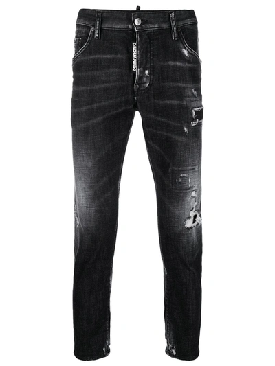 Dsquared2 Denim Cotton Jeans In Black