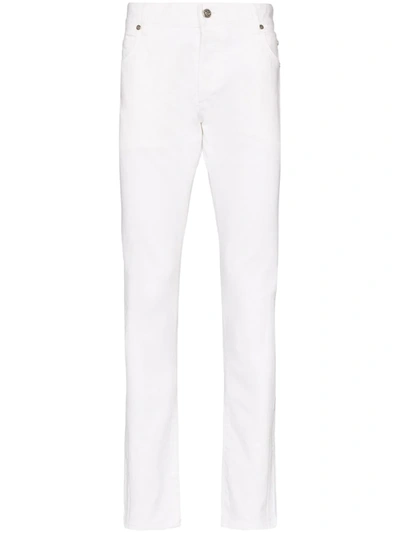 Balmain Slim Cut Jeans In White