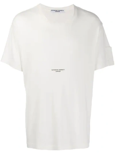 Katharine Hamnett Ivan Logo T-shirt In White