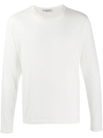 Katharine Hamnett Long-sleeved 'clean Up Or Die' T-shirt In White