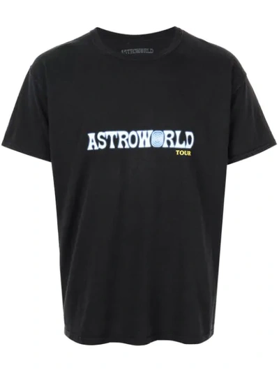 Travis Scott Astroworld Astroworld Tour Tee 1 In Black