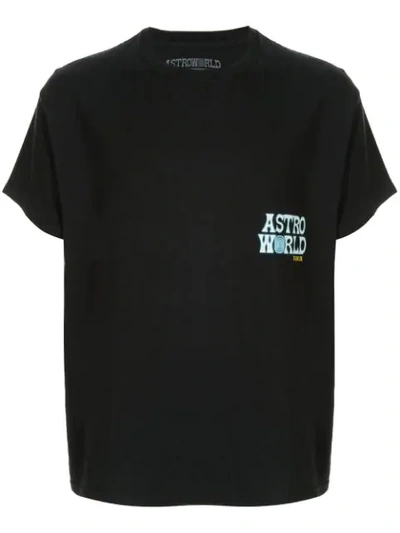 Travis Scott Astroworld Teddy Bear T-shirt In Black