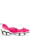 Red Valentino Red(v) Cross-over Strap Sneakers In Pink