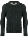 Prada Pullover In Grobstrick In Grey