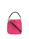 Prada Small Margit Bag In F0xl0 Magenta+nero