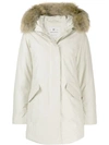 Woolrich Hooded Parka Coat In Wgh