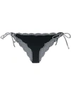 Marysia Gingham Lined Bikini Bottoms In Black