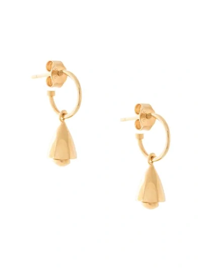 Meadowlark Bell Charm Earrings In Gold