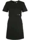 A.l.c Elaine Belted Short-sleeve Dress In Black