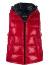 Duvetica Quilted Zip-up Gilet In Red