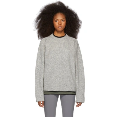 Alexander Wang T Alexanderwang.t Grey Teepee Sweater In 030 Heathgr