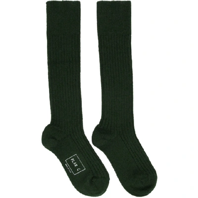 Plan C Green Long Socks In Mev74 Verde