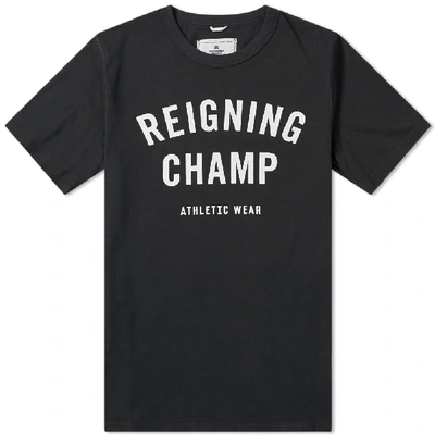 Reigning Champ Gym Logo T-shirt In Black