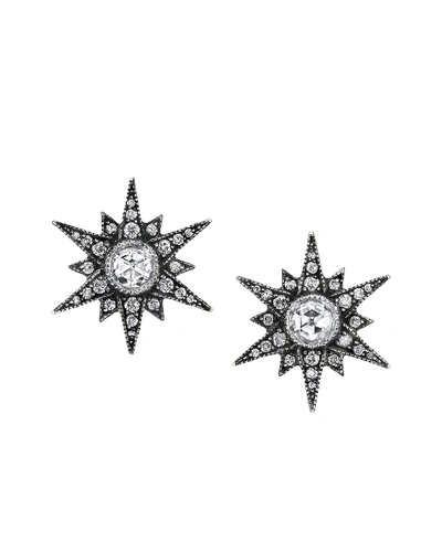 Arman Sarkisyan Rose-cut Diamond Starburst Stud Earrings In Multi