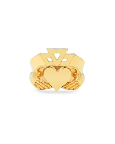 Established Jewelry 14k Yellow Gold Claddagh Ring