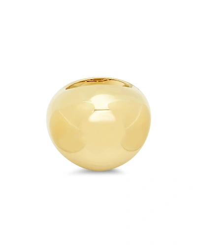 Established Jewelry 14k Yellow Gold Bauble-shaped Dome Ring