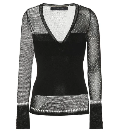Roland Mouret Epping Knit Top In Black